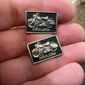 Silver Motorcycle(Electra Glide) Cuff Links